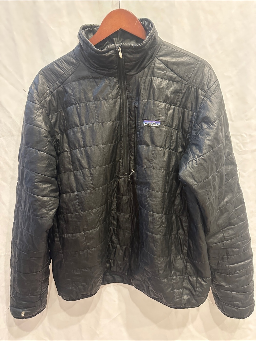 Patagonia Men’s Black Quilted Puffer Jacket